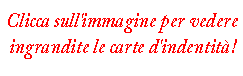 clicca sulle carte d'indentit!